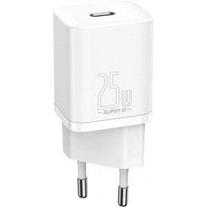 Baseus Super Si 1C fast wall charger USB Type C 25W Power Delivery Quick Charge white (CCSP020102) (universal)