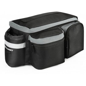Wozinsky bike carrier bag with shoulder strap 6l black (WBB3BK) (universal)