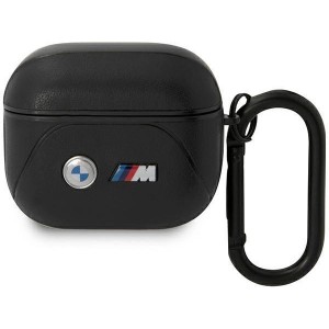 BMW BMA322PVTK AirPods 3 gen cover black/black Leather Curved Line (universal)