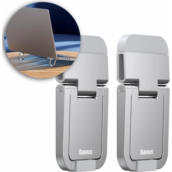 Baseus universal laptop feet stands (2 pcs.) silver (LUZC000012) (universal)