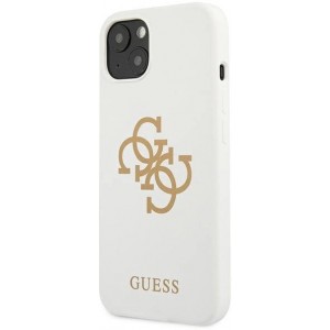Guess GUHCP13SLS4GGWH iPhone 13 mini 5.4" white/white hard case Silicone 4G Logo (universal)