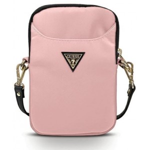 Guess Handbag GUPBNTMLLP pink/pink Nylon Triangle Logo (universal)