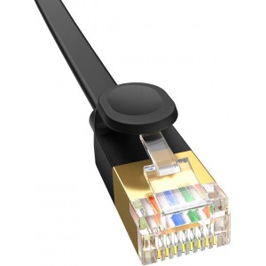 Baseus fast RJ45 cat. network cable. 7 10Gbps 2m flat black (universal)