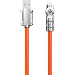 Dudao Angled cable USB-A - Lightning 30W 1m rotation 180° Dudao - orange (universal)