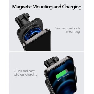 ESR Halolock magnetic wireless MagSafe charger car dashboard black (18048-0) (universal)