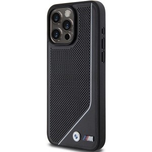 BMW Perforated Twisted Line MagSafe case for iPhone 15 Pro Max - black (universal)