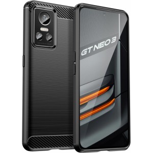 Hurtel Carbon Case Flexible cover for Realme GT Neo 3 black (universal)