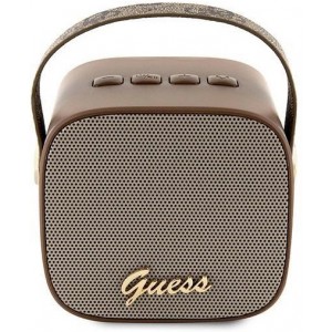 Guess Bluetooth speaker GUWSB2P4SMW Speaker mini brown/bown 4G Leather Script Logo with Strap (universal)