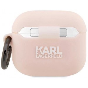 Karl Lagerfeld KLA3RUNIKP AirPods 3 cover pink/pink Silicone Karl Head 3D (universal)