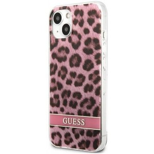 Guess GUHCP13SHSLEOP iPhone 13 mini 5.4" pink/pink hardcase Leopard (universal)