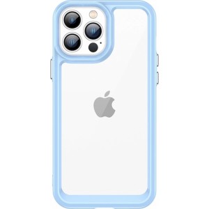 Hurtel Outer Space Case for iPhone 13 Pro hard cover with gel frame blue (universal)