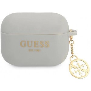Guess GUAPLSC4EG AirPods Pro cover grey/grey Silicone Charm 4G Collection (universal)