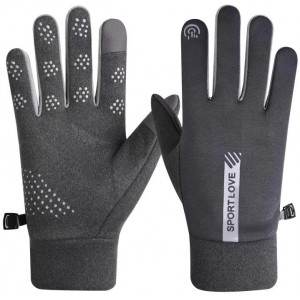 Hurtel Men's windproof phone gloves - gray (universal)