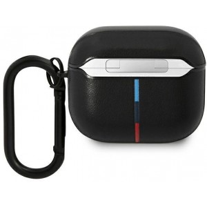 BMW BMA322PVTK AirPods 3 gen cover black/black Leather Curved Line (universal)