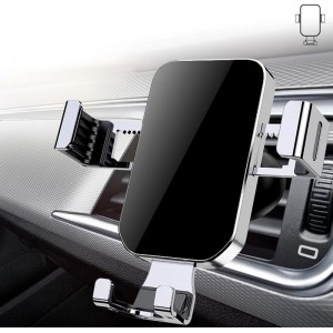 Hurtel Gravity smartphone car holder, black air vent grille (YC12) (universal)