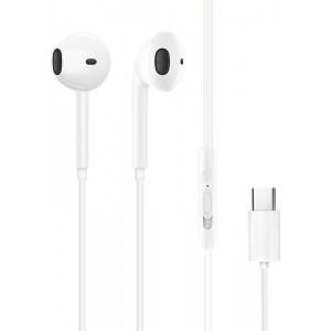 Dudao in-ear headphones with USB Type-C connector white (X3C) (universal)