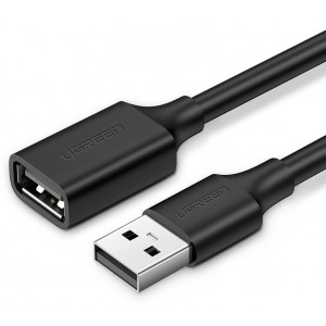 Ugreen extension cable USB (male) - USB (female) 2.0 480Mbps 3m black (US103) (universal)