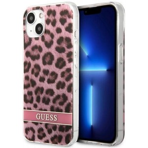 Guess GUHCP13SHSLEOP iPhone 13 mini 5.4" pink/pink hardcase Leopard (universal)