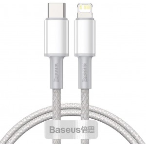 Baseus USB Type C cable - Lightning Fast Charging Power Delivery 20 W 1 m white (CATLGD-02) (universal)