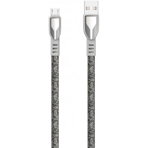 Dudao USB braided cable - micro USB 5 A 1 m gray (L3PROM gray) (universal)