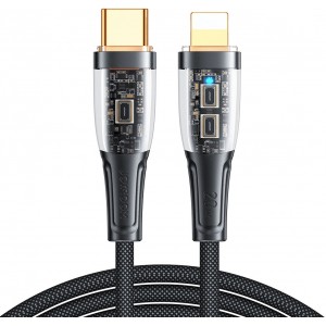 Joyroom fast charging cable with smart switch USB-C - Lightning 20W 1.2m black (S-CL020A3) (universal)