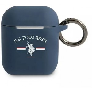 U.s. Polo Protective case for US Polo headphones for Apple AirPods navy blue