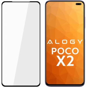 Alogy Glass Full Glue case friendly for Xiaomi Poco X2 Black