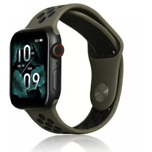 Producenttymczasowy Beline Sport Silicone smartwatch strap for Apple Watch 38/40/41mm brown/black brown/black