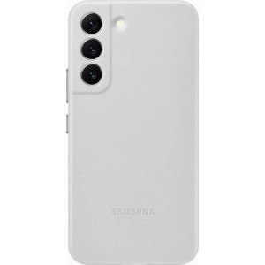 Samsung Leather Cover genuine leather cover for Samsung Galaxy S22 light gray (EF-VS901LJEGWW)