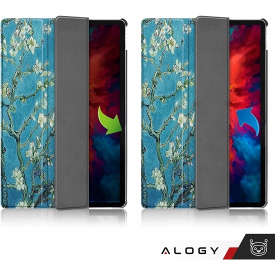 Alogy Case for Lenovo Tab P11 2gen 11.5 TB350FU TB350XU Alogy Book Cover Case Protective Case Almond Blossom