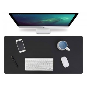 4Kom.pl Desk pad table protective mat 90x45cm Black