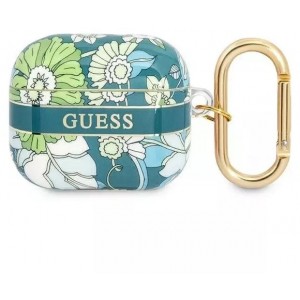 Guess GUA3HHFLN AirPods 3 cover zielony/green Flower Strap Collection