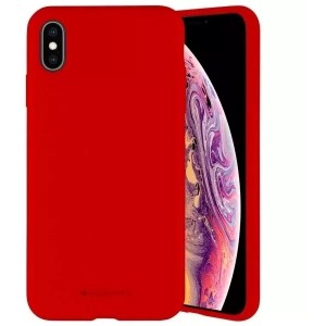 4Kom.pl Mercury Silicone Phone Case for iPhone X/Xs red/red