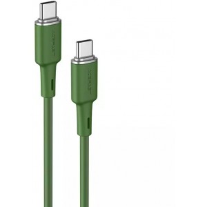 Acefast cable USB Type C - USB Type C 1.2m, 60W (20V/3A) green (C2-03 oliver green)