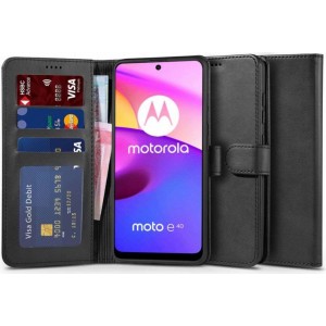 4Kom.pl Wallet flip case for Motorola Moto E20/ E40 Black