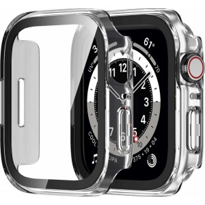 Alogy 2in1 case with glass overlay for Apple Watch 7 45mm Black
