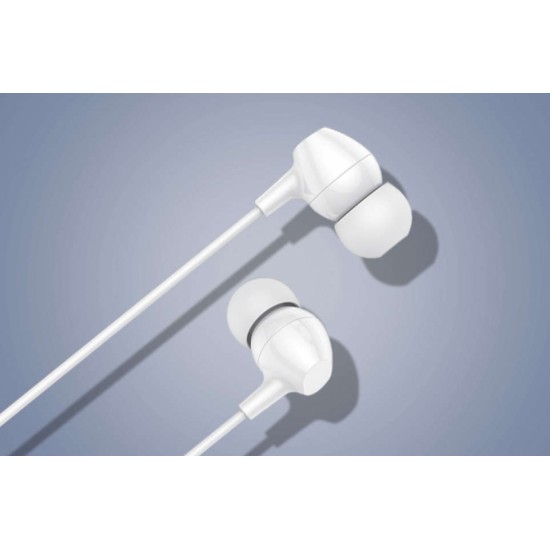 Producenttymczasowy In-ear wired headphones Vipfan M16, 3.5mm jack, 1m (white)