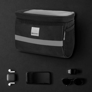 Wozinsky bicycle handlebar bag with phone case 2 l black (WBB12BK)
