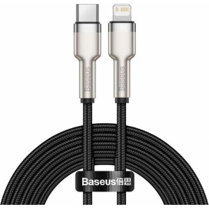 Baseus USB-C cable for Lightning Baseus Cafule, PD, 20W, 1m (black)