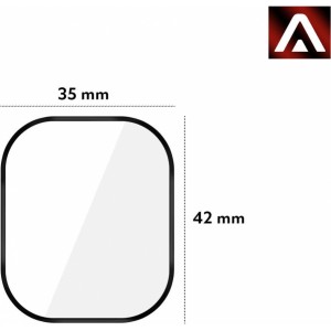 Alogy 2x Flexible Glass 3D Alogy Screen Protector Pro for Apple Watch Ultra 49mm Black