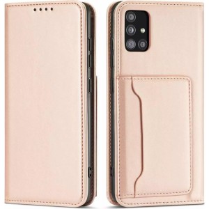 4Kom.pl Magnet Card Case Case for Xiaomi Redmi Note 11 Pro Cover Card Wallet Stand Pink