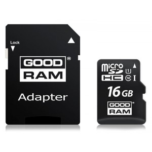 Goodram micro SD SDHC class 10 16GB memory card