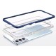 Samsung Clear 3in1 case for Samsung Galaxy S23 Plus silicone cover with frame blue