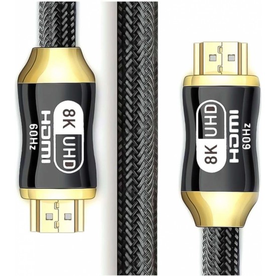 Producenttymczasowy 3m cable HDMI-HDMI 2.1 8K 60Hz 4K 120Hz cable for transmission of image and sound Premium HQ