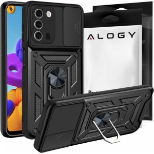 Alogy Camshield Stand Ring Camera Case for Samsung Galaxy A03s 164mm Black