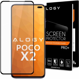 Alogy Glass Full Glue case friendly for Xiaomi Poco X2 Black