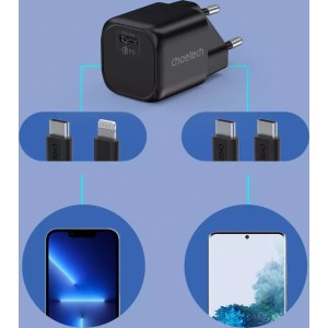 Choetech wall charger GaN USB Type C PD 30W black (PD5007)