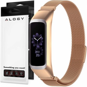 Alogy Milanese strap stainless steel bracelet for Samsung Galaxy Fit 2 SM-R220 Gold