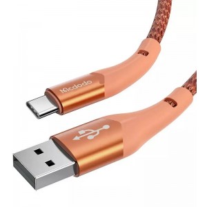 Mcdodo Magnificence CA-7962 LED USB to USB-C cable, 1m (orange)