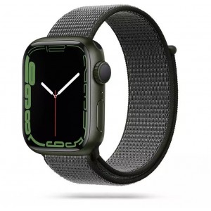 4Kom.pl Tech-protect nylon apple watch 4 / 5 / 6 / 7 / 8 / se / ultra (42 / 44 / 45 / 49 mm) dark olive